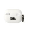 Karl Lagerfeld KLAP2RUNCHH AirPods Pro 2 (2022/2023) cover biały/white Silicone Choupette Head 3D